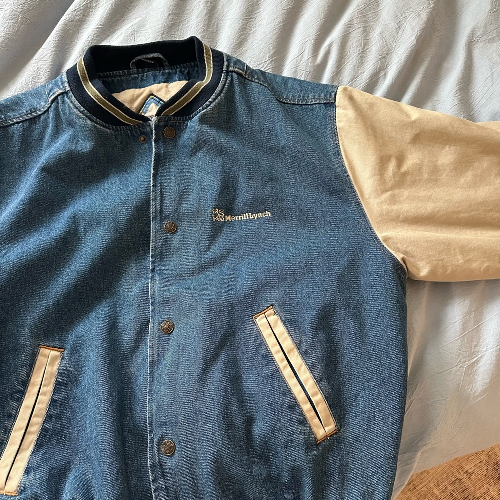 Denim bomber jacket